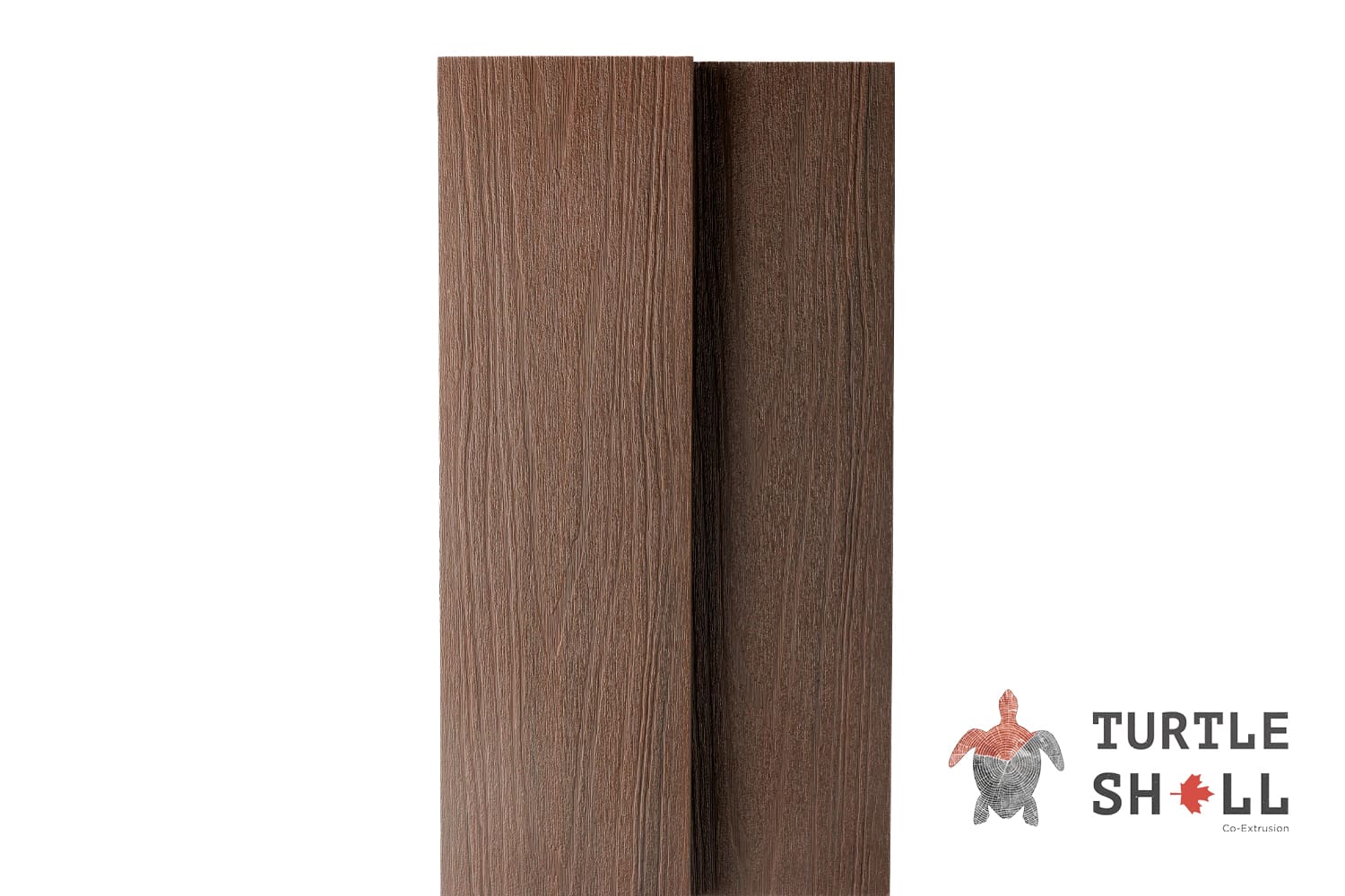 Террасная доска из ДПК Turtle Shell, Square, Texas Hickory, Co-Extrusion