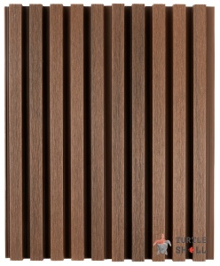 Реечная панель ДПК Narrow Lines, Australian Palisander (Австралийский Палисандр), Коэкструзия (коричневая)