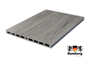 Террасная доска Bamberg SquareFossiled,English Barnwood (Окаменелое дерево)  — Black Deck