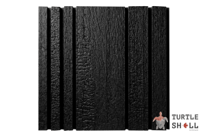 Реечная панель ДПК Turtle Shell Double Lines, Holland Burntwood (Голландское Сгоревшее дерево)