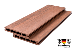 Террасная доска Bamberg Square, African Bubinga (Африканская бубинга) — Black Deck