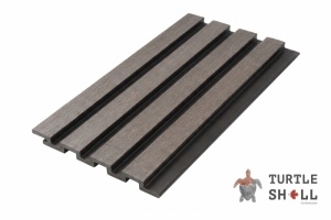 Реечные панели ДПК Turtle Shell Bar Lines, Faroese Smokewood, Co-Extrusion