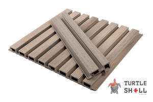 Реечная панель ДПК Turtle Shell Middle Lines, Canadian Maple, Co-Extrusion