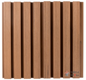 Фасадная (стеновая) реечная панель из дпк Wall Panels Middle Lines, Siberian Pine, Co-Extrusion