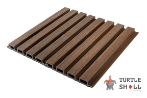 Фасадная (стеновая) реечная панель из дпк Wall Panels Middle Lines, Australian Palisander, Co-Extrusion