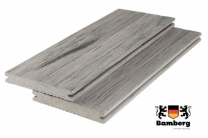Террасная доска ДПК Bamberg Solid Fossiled, English Barnwood (Окаменелое дерево)