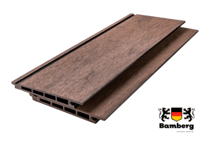 Заборная доска из ДПК Bamberg, Universal Board, Brazilian Walnut (Бразильский Орех)