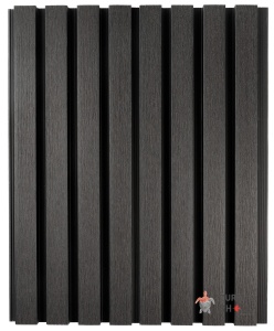Фасадная (стеновая) реечная панель из дпк Middle Lines, Kenyan BlackWood, Co-Extrusion